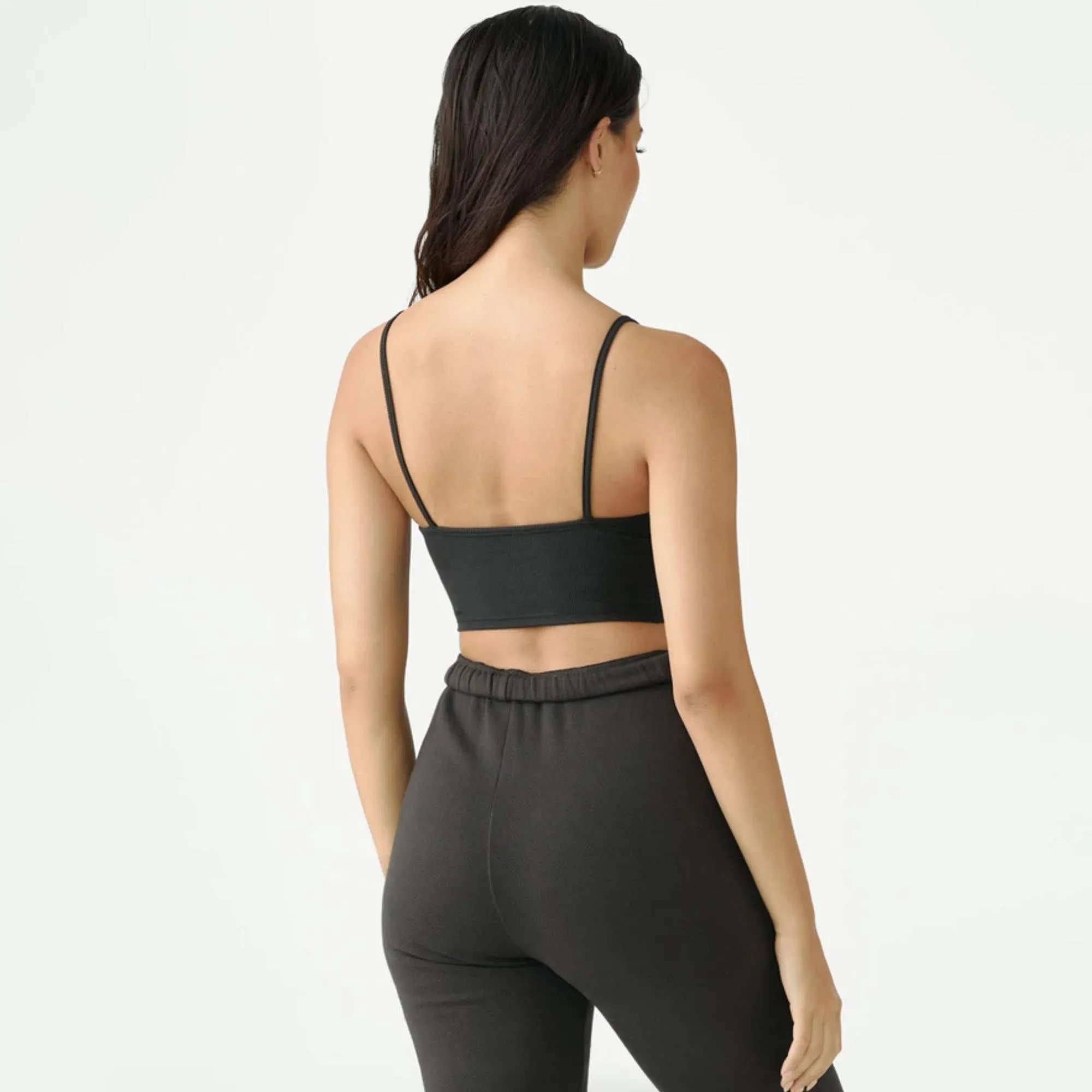 Joah Brown Strappy Crop Tank