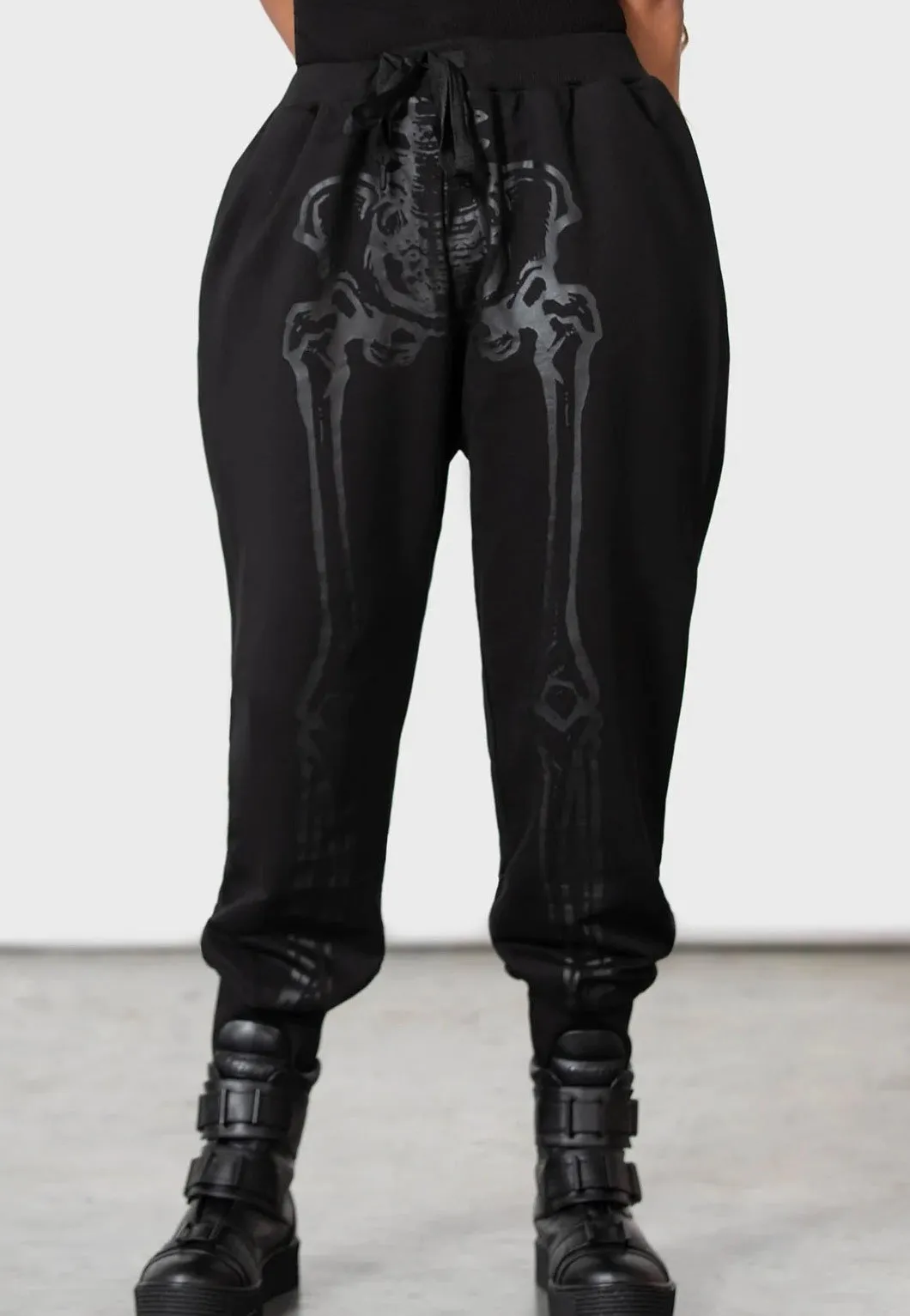 Killstar - Bone Idles Black - Sweat Pants