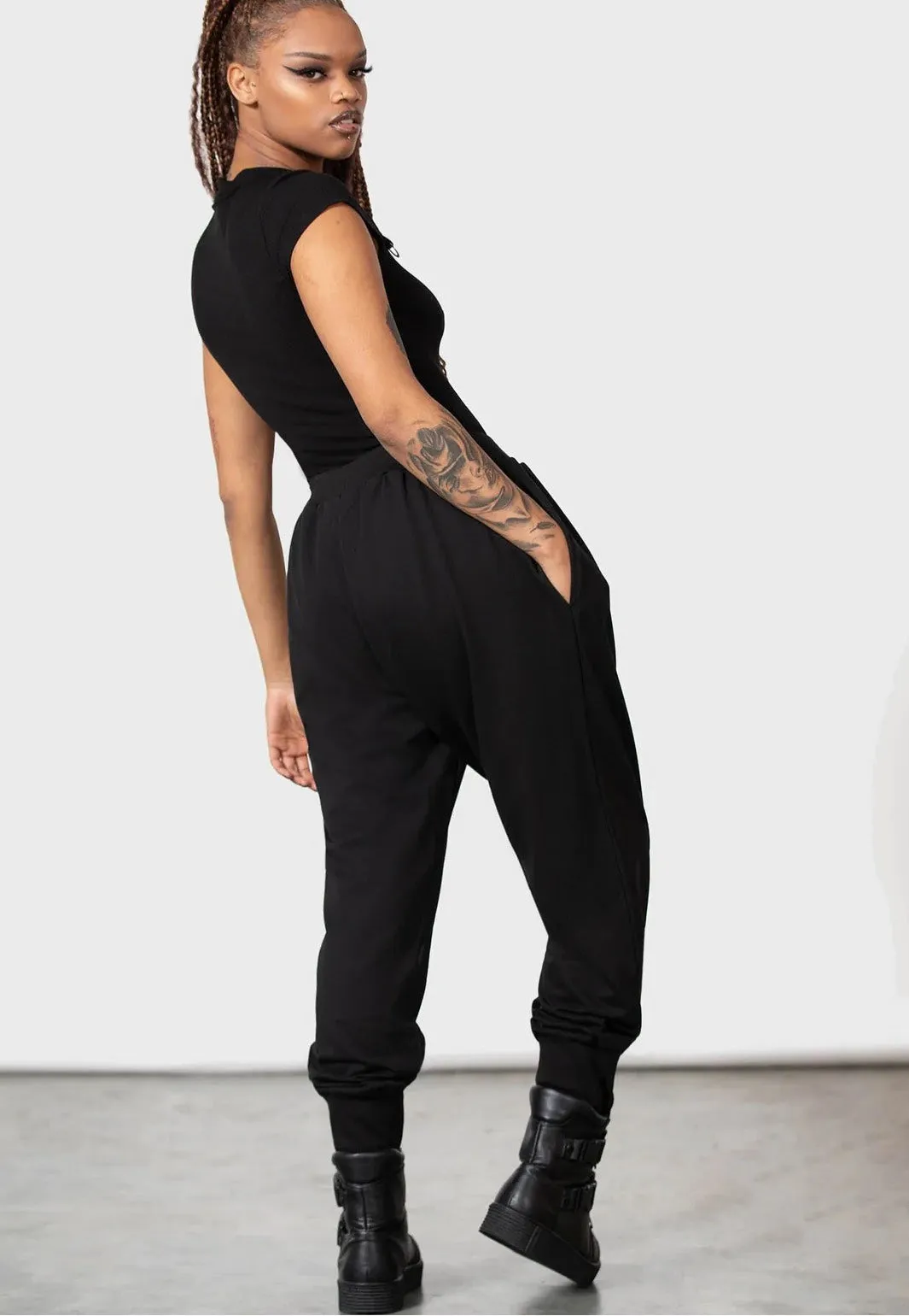 Killstar - Bone Idles Black - Sweat Pants