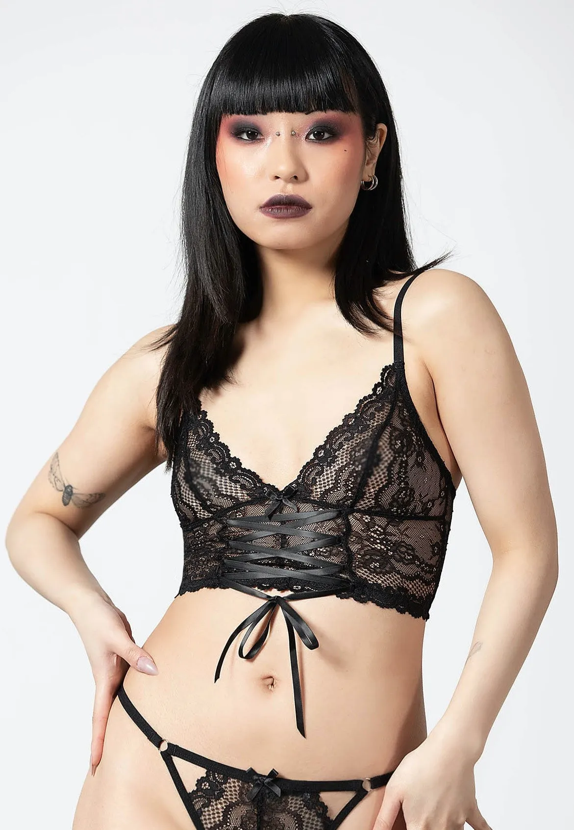 Killstar - Lovella Lace Black - Bralet