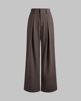 Korean Style Baggy Dark Chocolate Trouser In Premium Quality