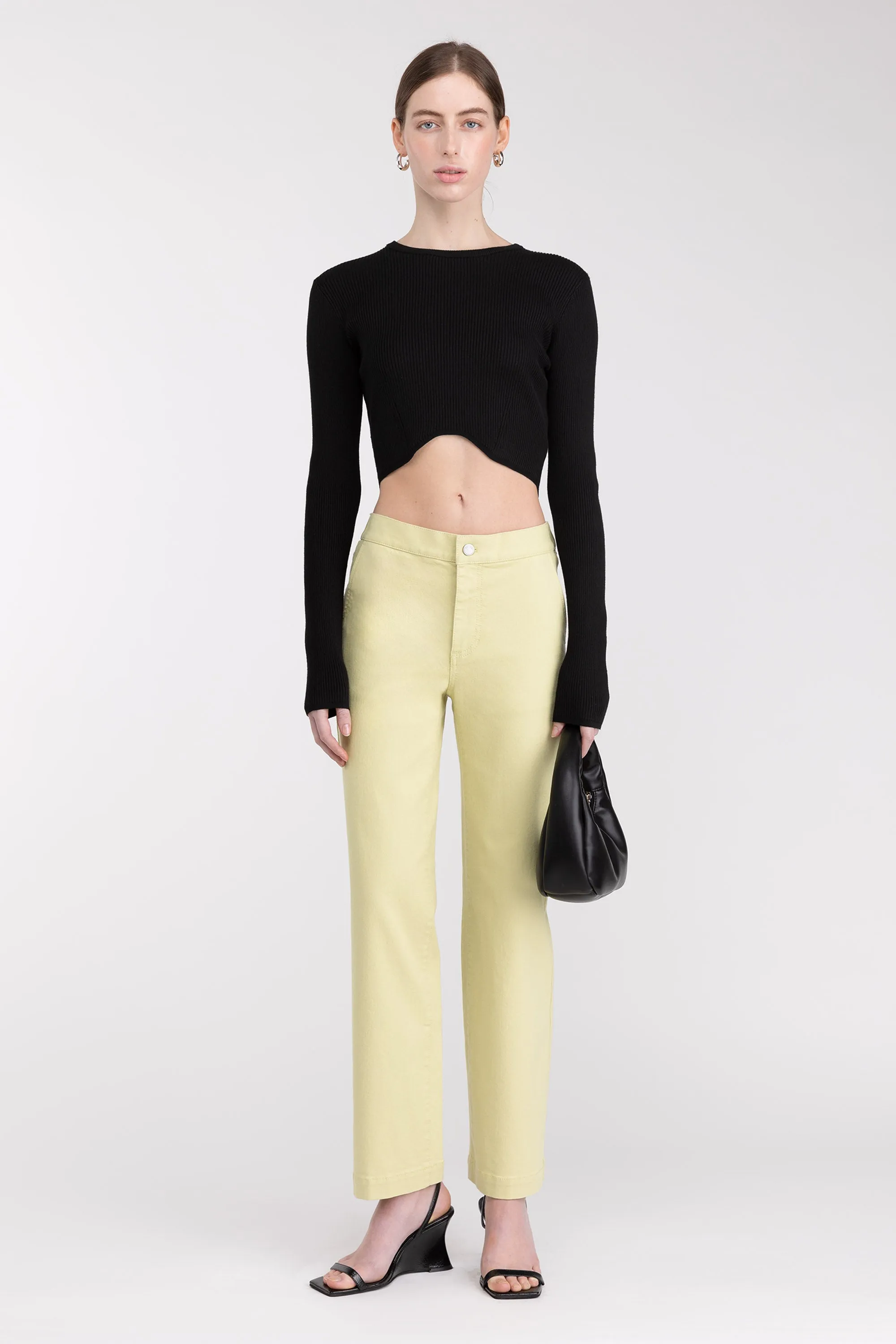 LONG LENGTH 30 TWILL WIDE LEG PANT