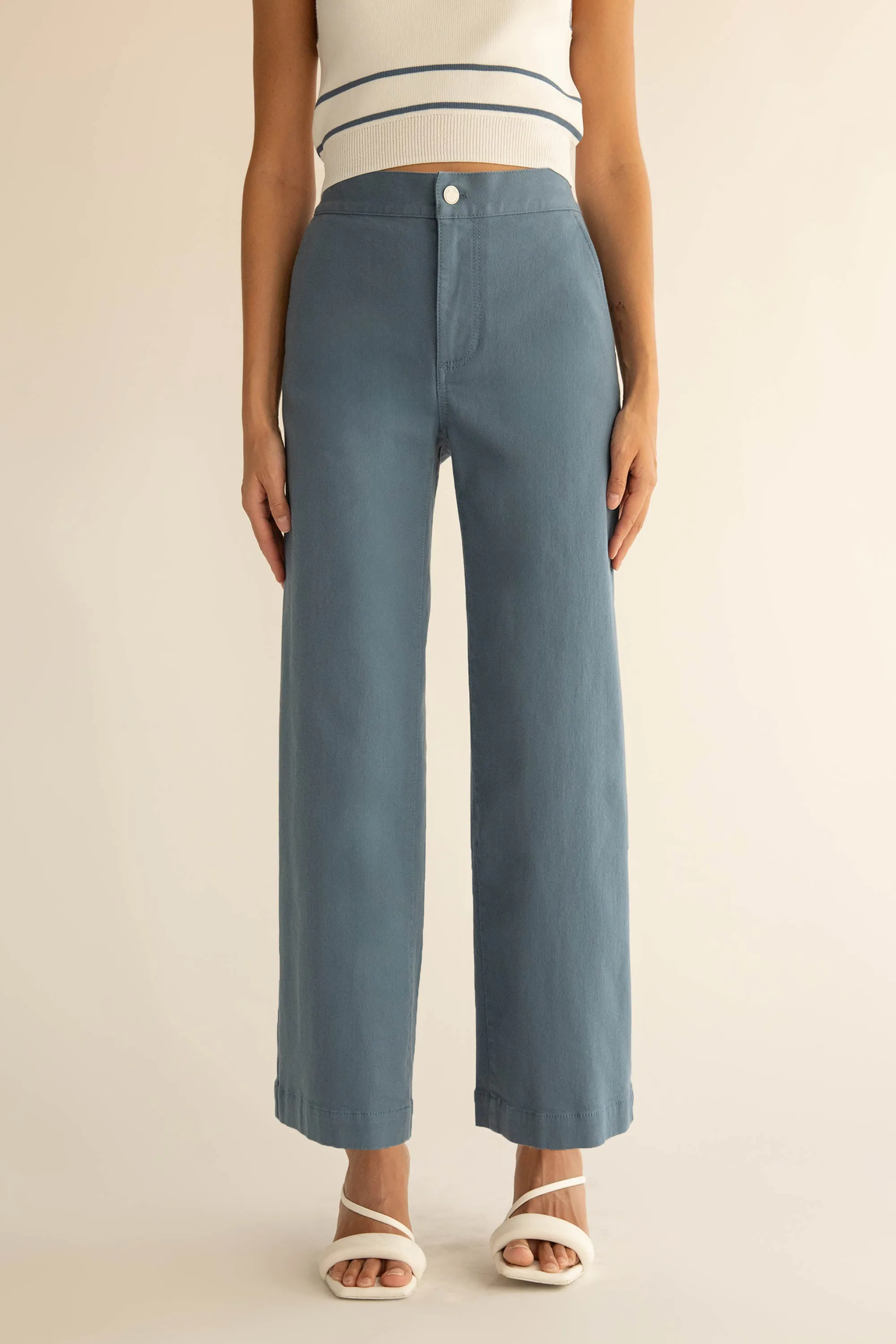 LONG LENGTH 30 TWILL WIDE LEG PANT