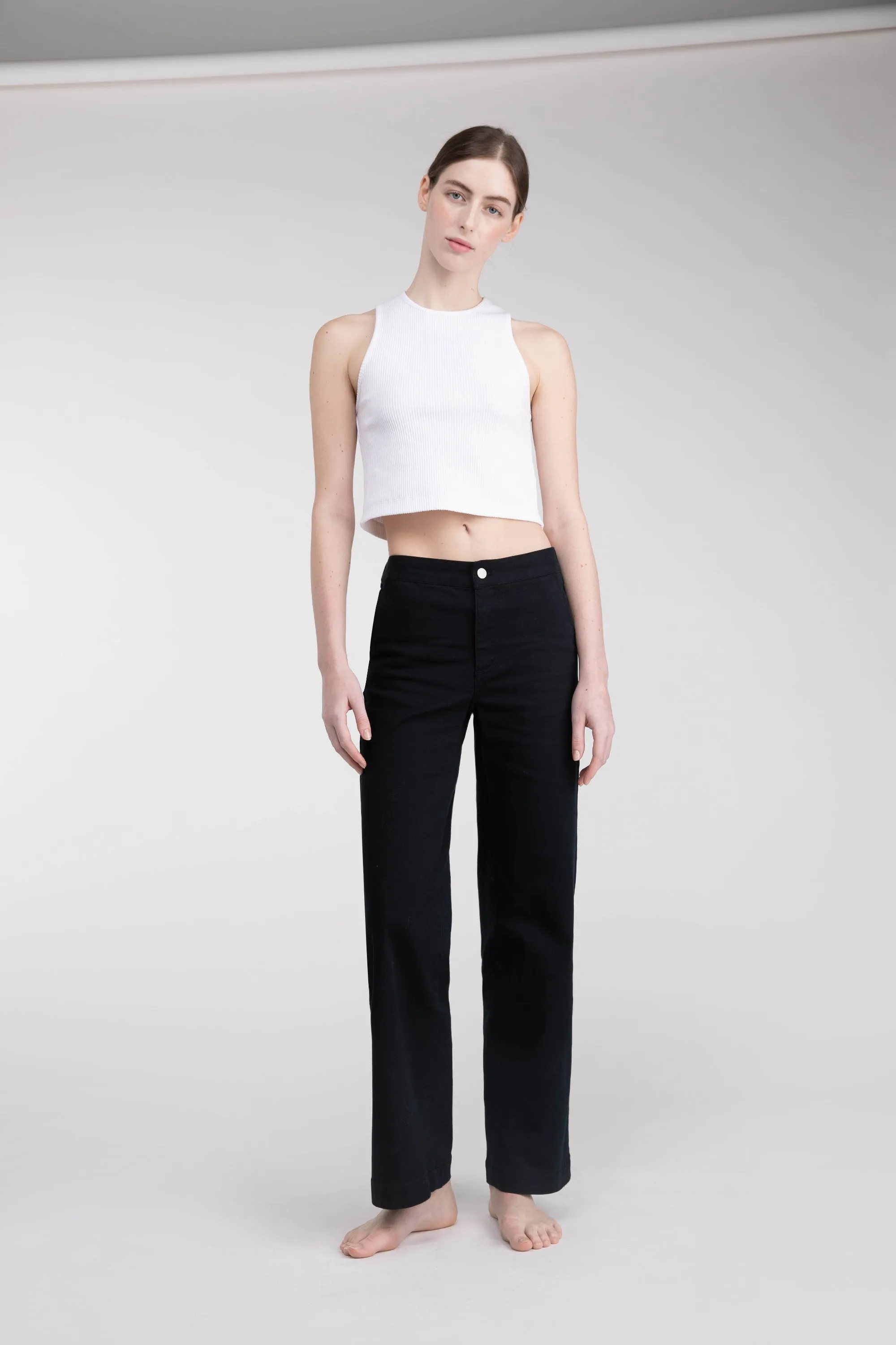 LONG LENGTH 30 TWILL WIDE LEG PANT