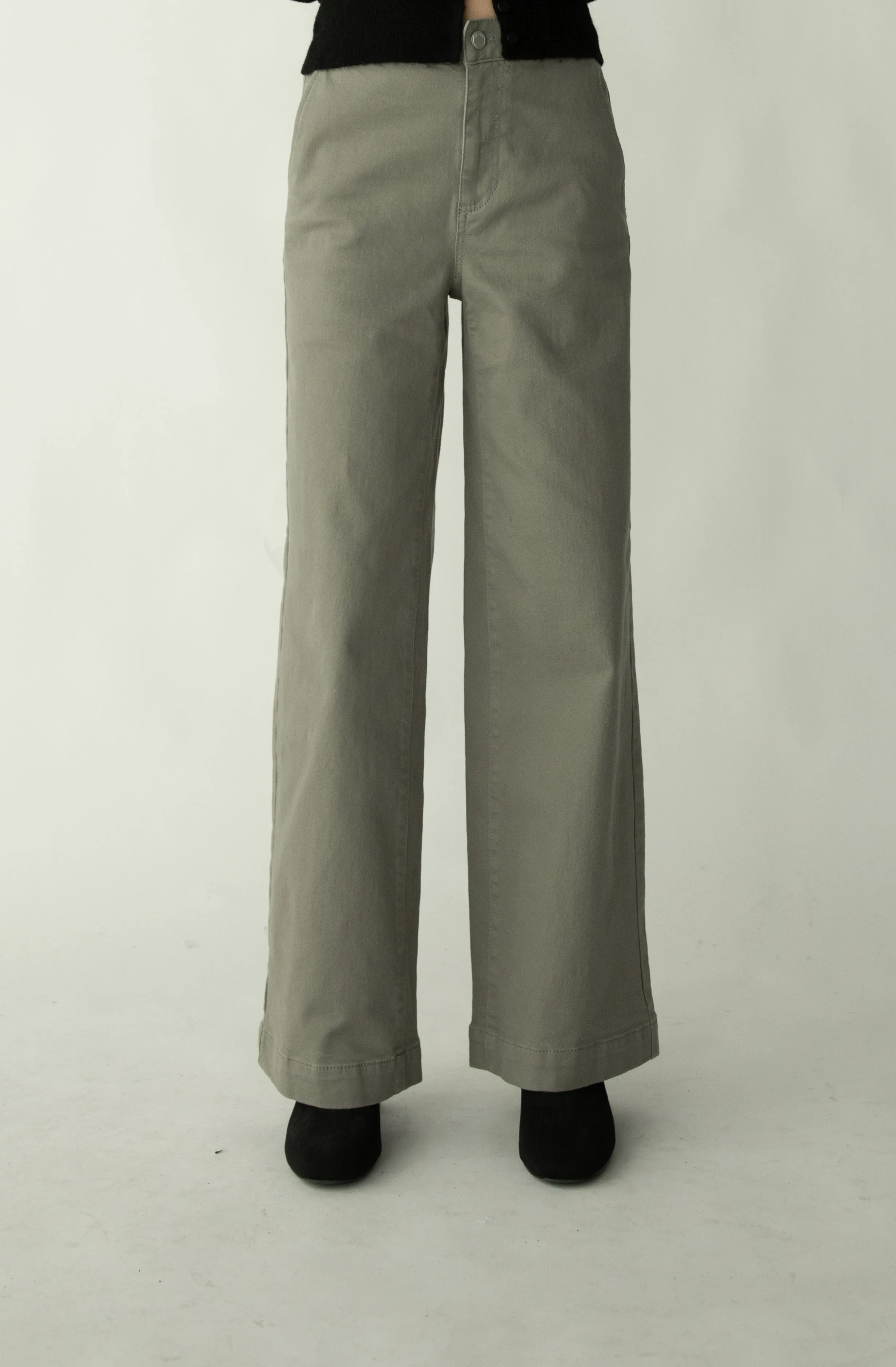 LONG LENGTH 30 TWILL WIDE LEG PANT