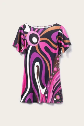 Marmo-Print Top