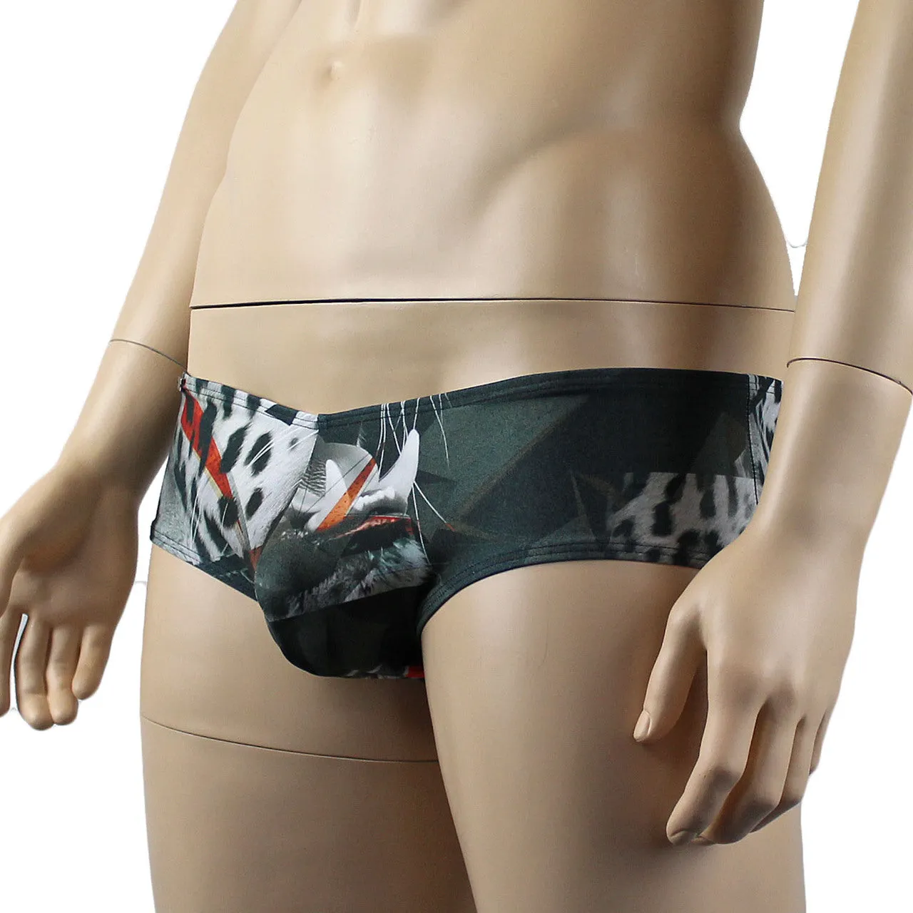 Mens Abstracts Tiger Mini Boxers Shorts