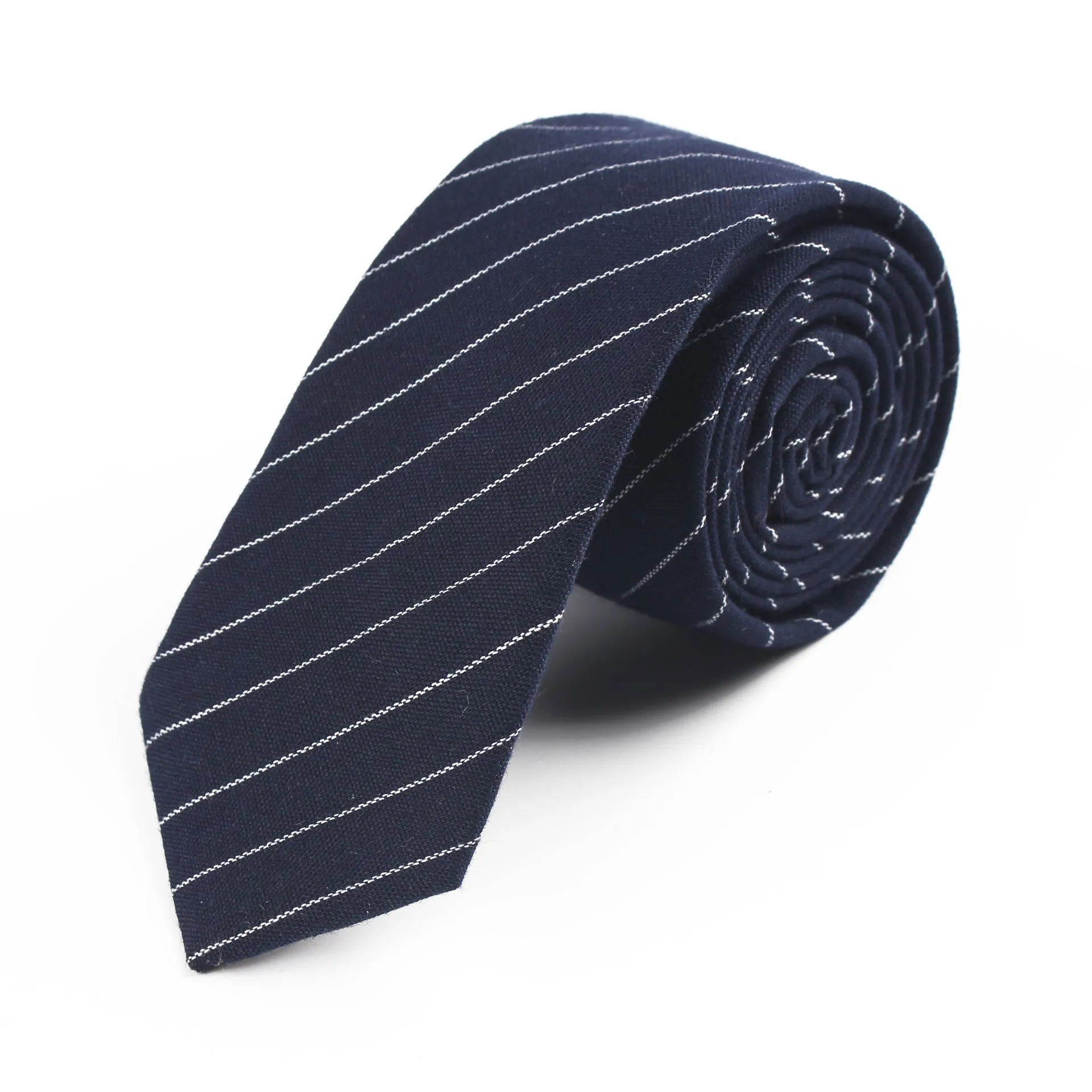 Men's Casual Business Cotton Striped Tie