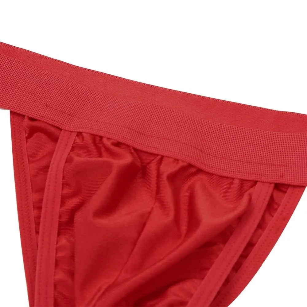 Mens Chaps Boxer Briefs with Garters & Leg Bands Red