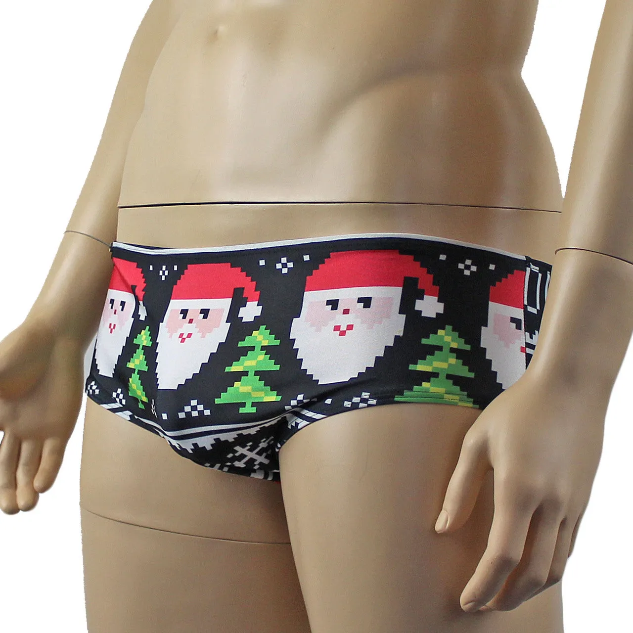 Mens Digital Santa HoHoHo Merry Christmas Briefs