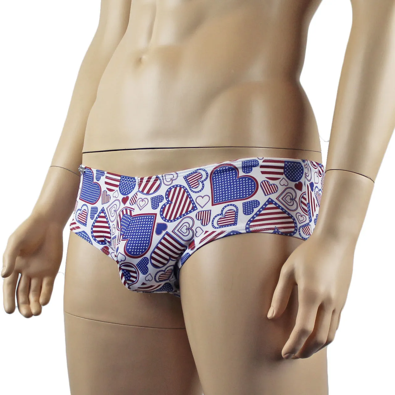 Mens Love USA America Mini Boxer Briefs