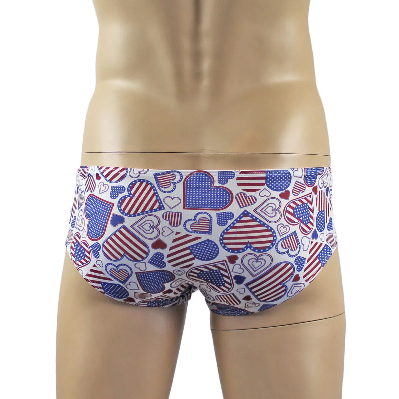 Mens Love USA America Mini Boxer Briefs