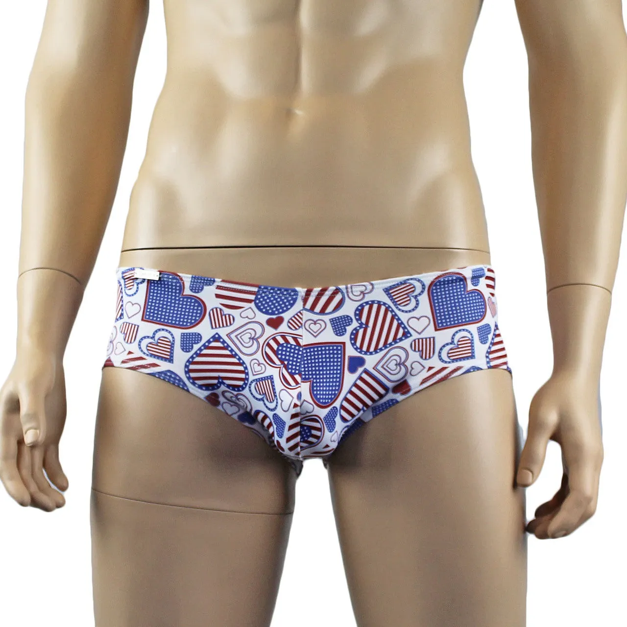 Mens Love USA America Mini Boxer Briefs