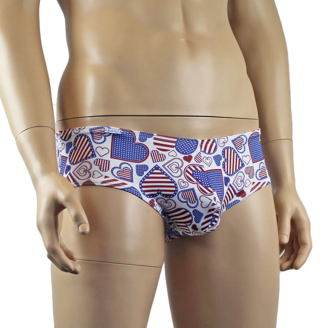 Mens Love USA America Mini Boxer Briefs