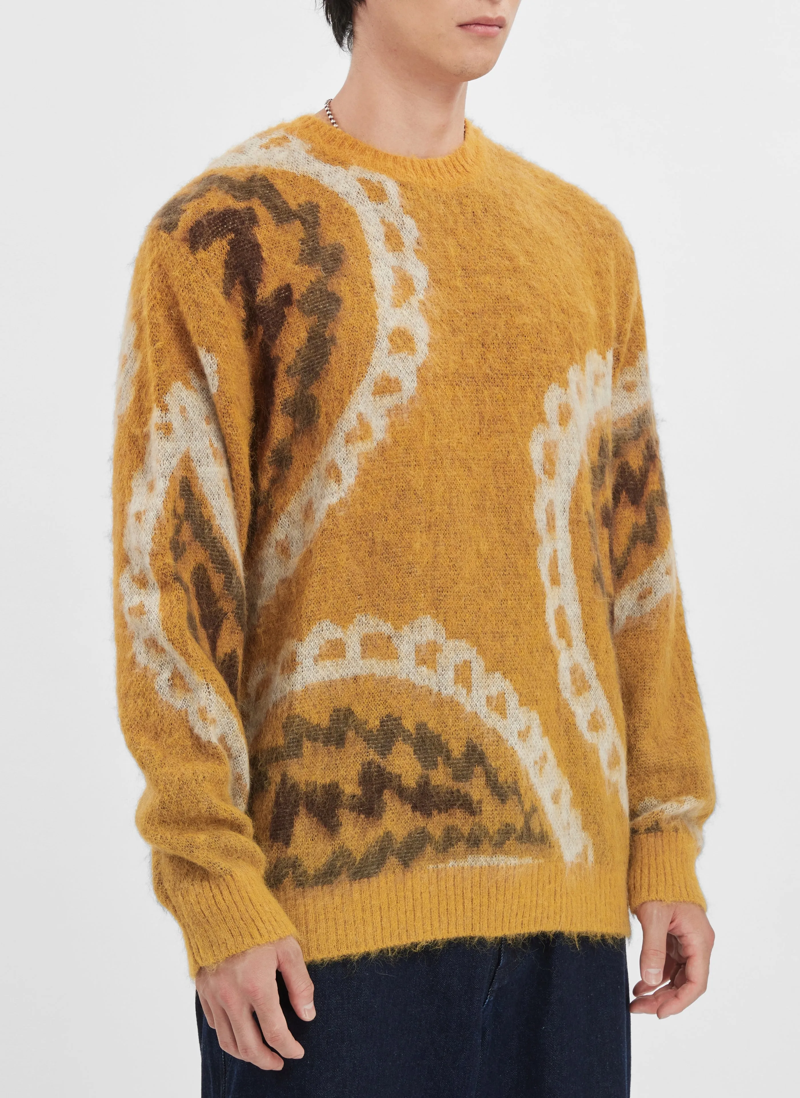 Mohair Paisley Pullover