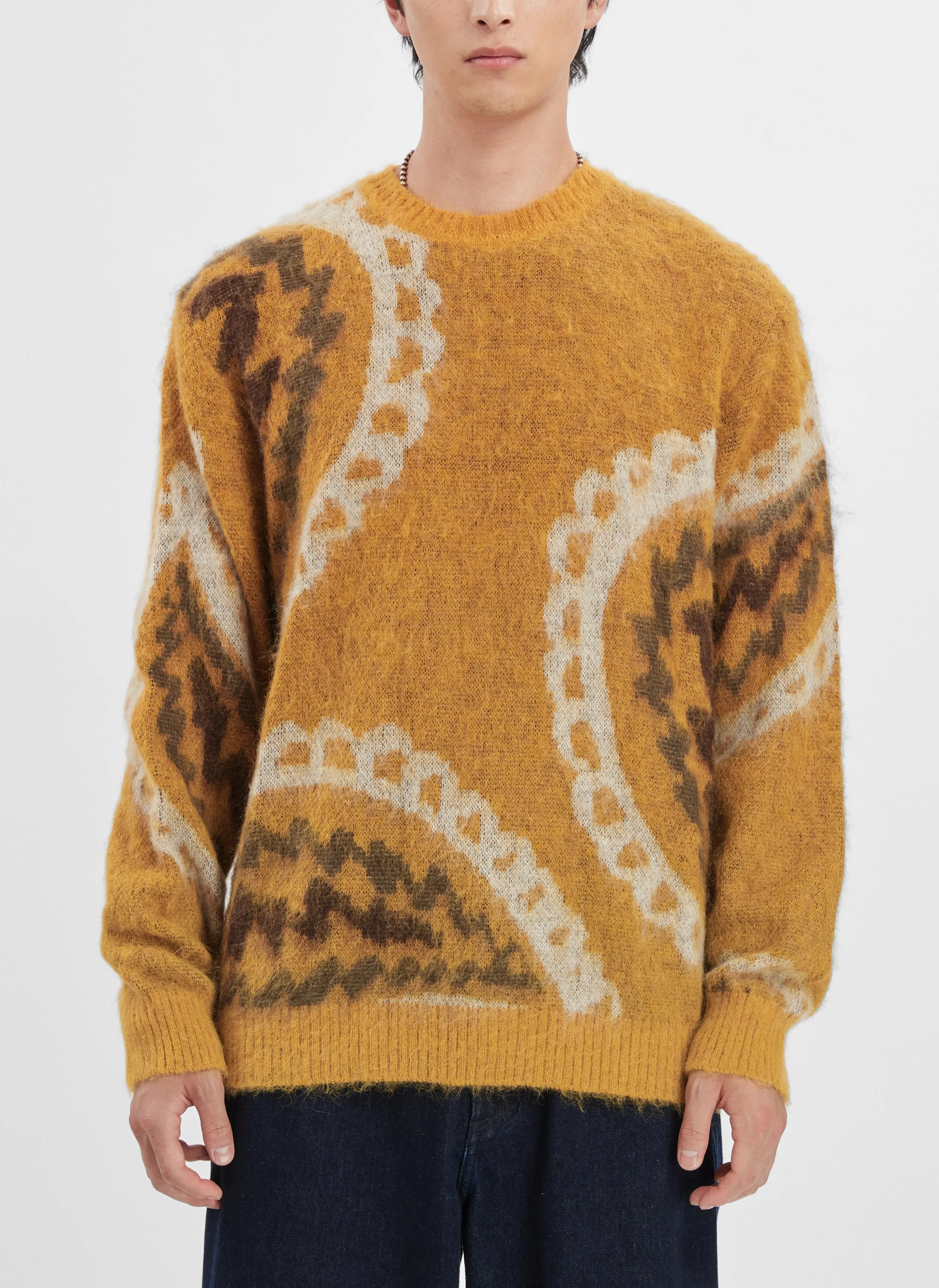 Mohair Paisley Pullover