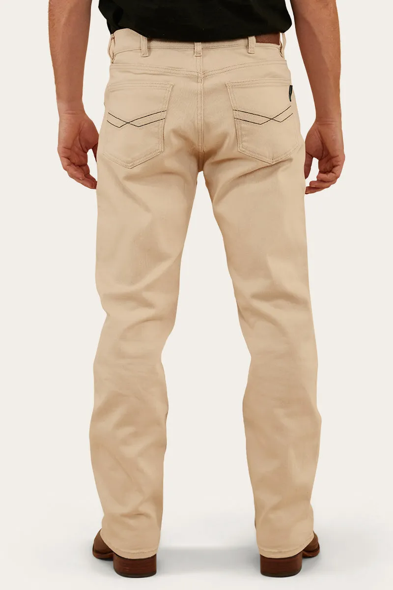 Muster Mens Slim Straight Fit Jean - Dark Sand