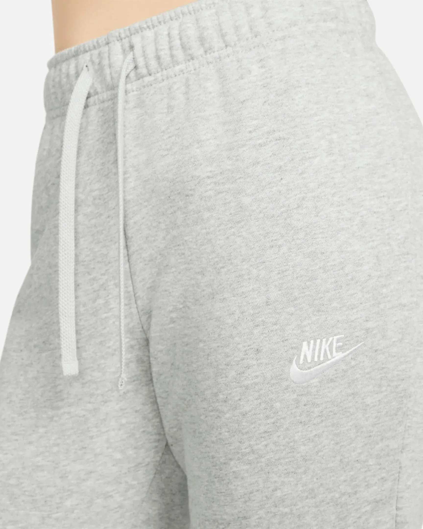 NIKE WOMEN'S SPORTSWEAR CLUB FLEECE MID-RISE SLIM GREY TRACKPANTS