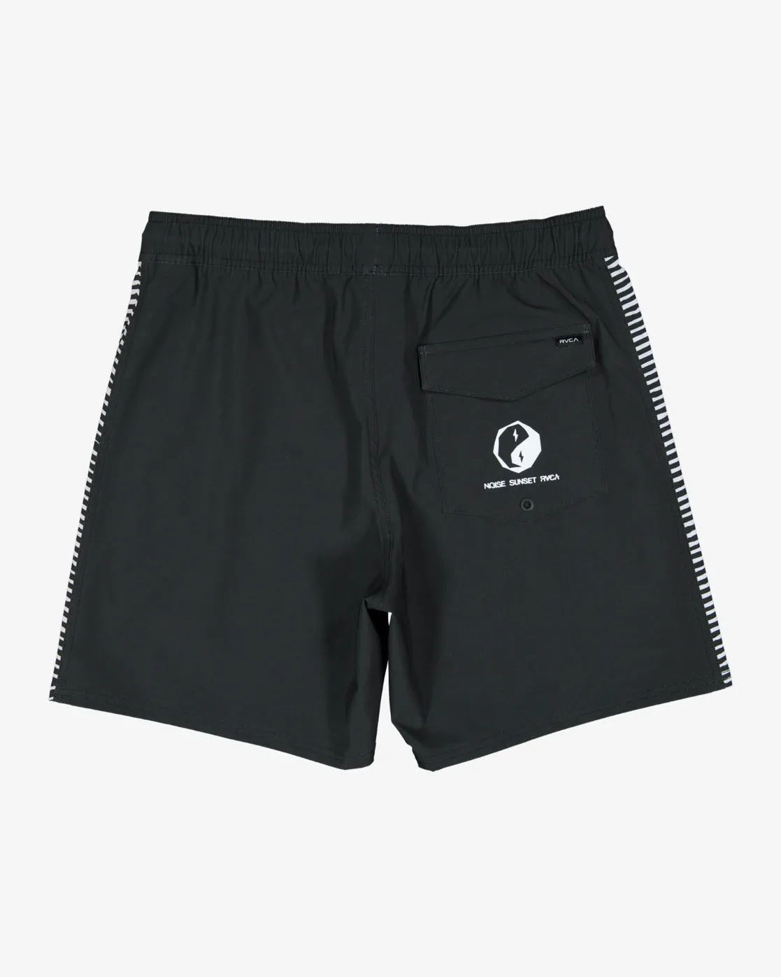 Noise Elastic Waist 17 Boardshorts - Black