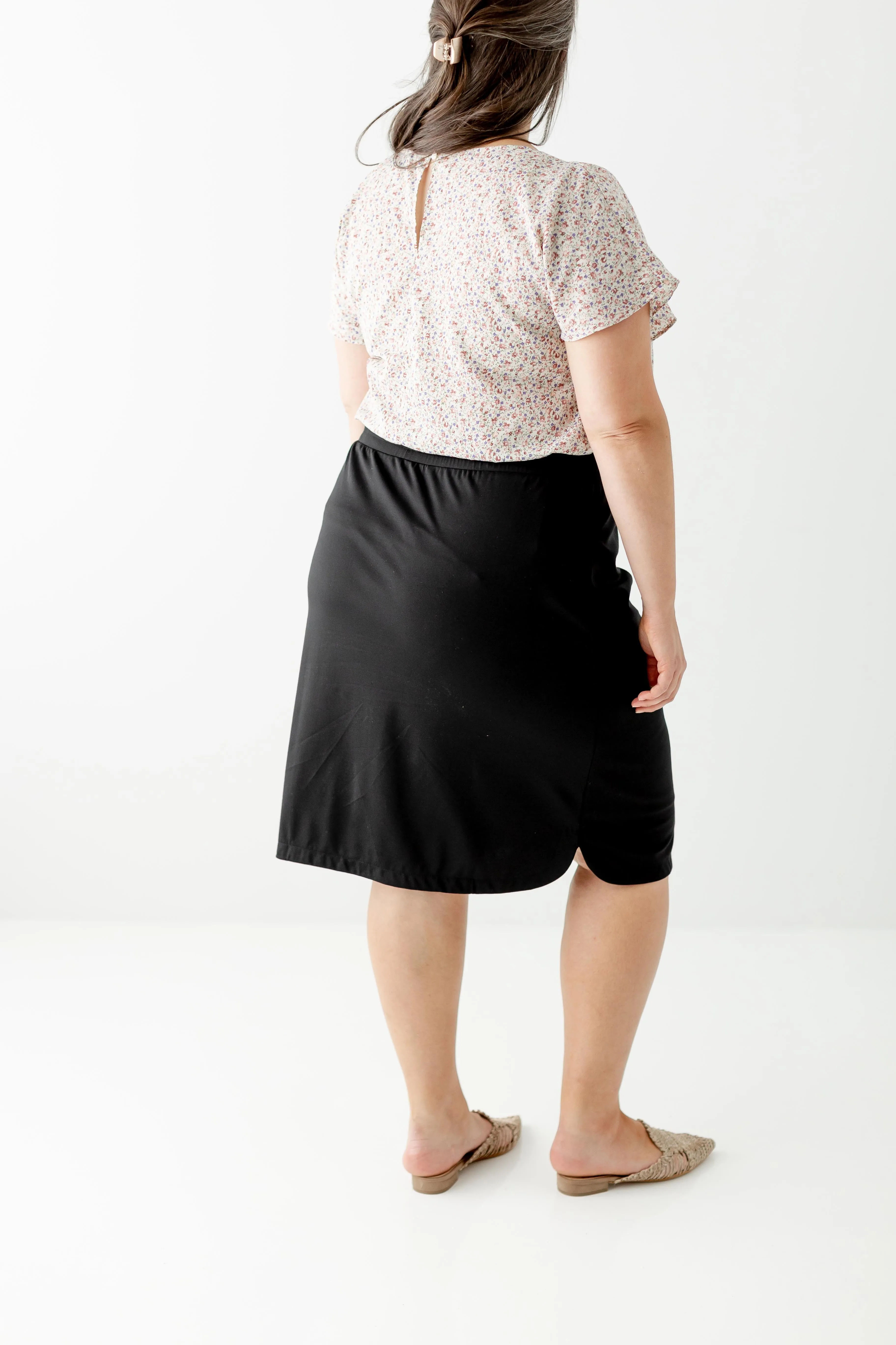 'Olivia' Skirt in Black FINAL SALE