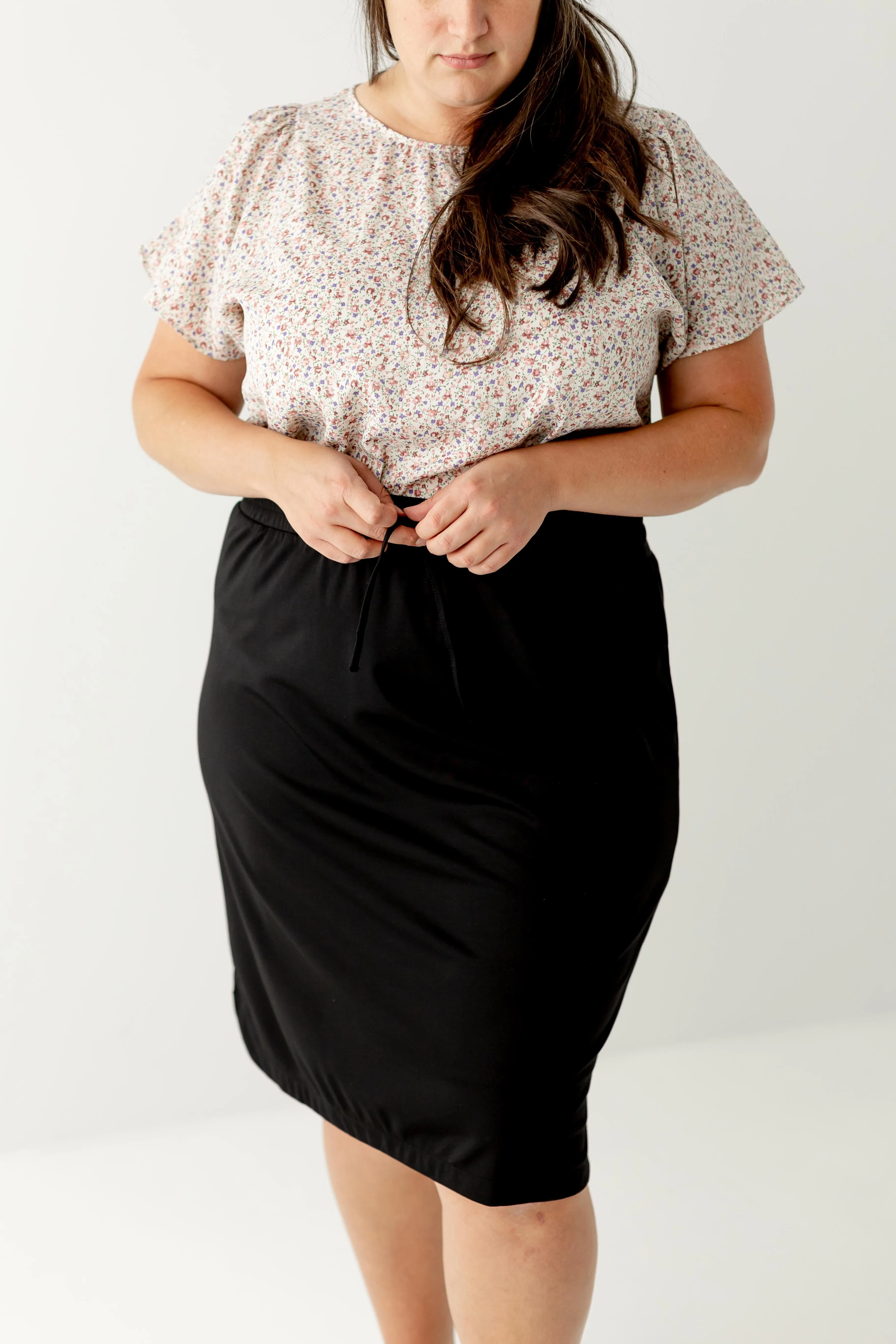 'Olivia' Skirt in Black FINAL SALE