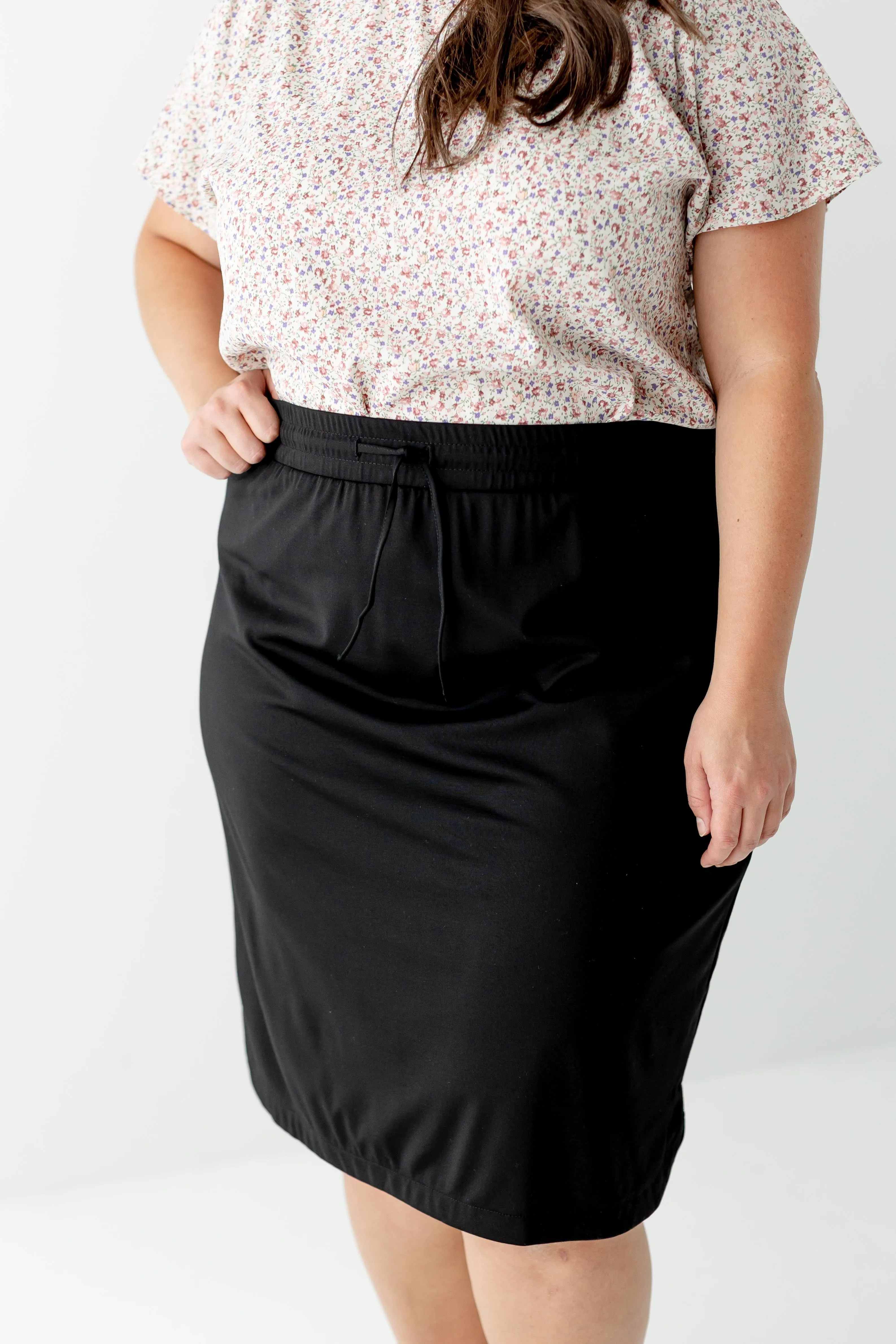 'Olivia' Skirt in Black FINAL SALE