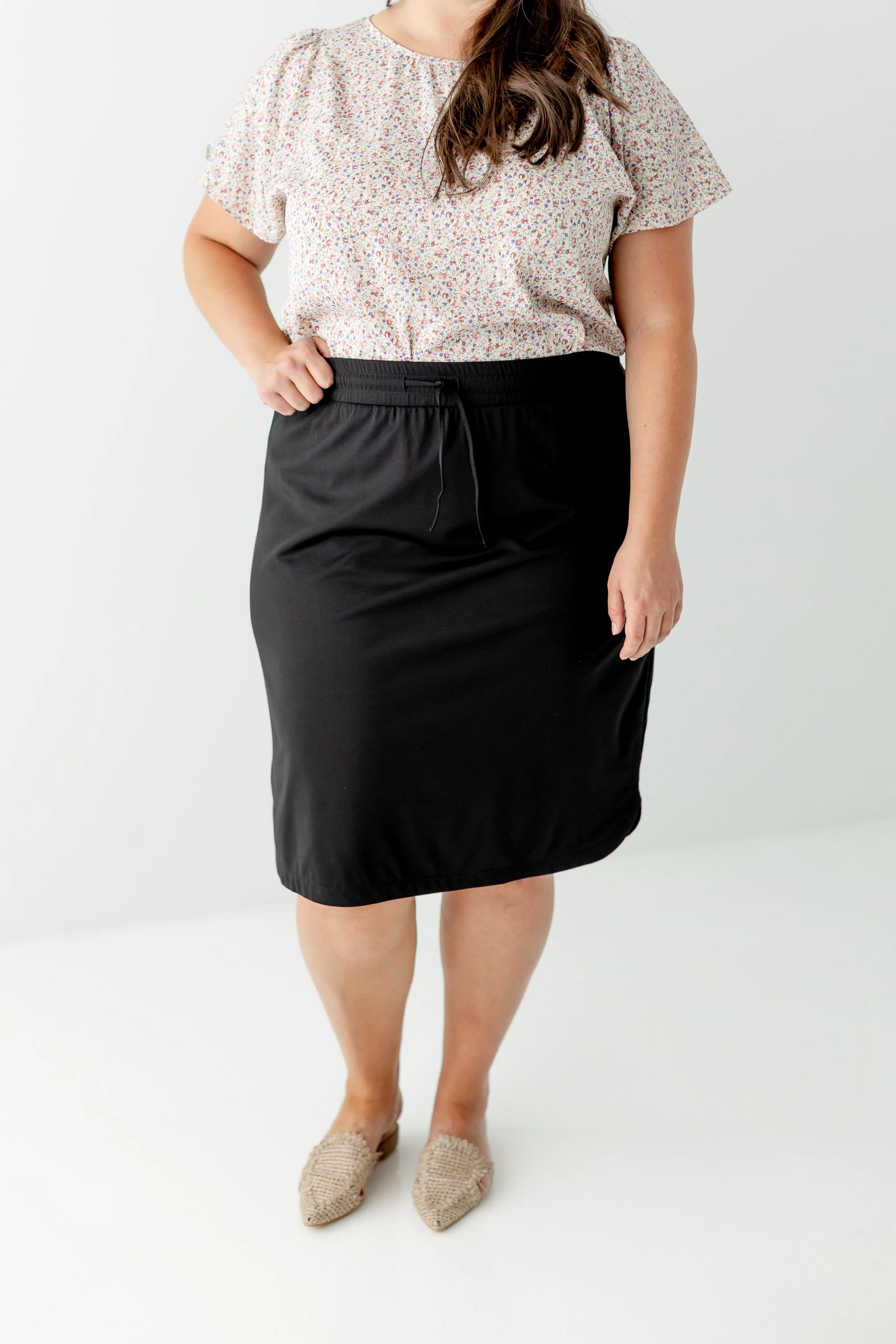 'Olivia' Skirt in Black FINAL SALE