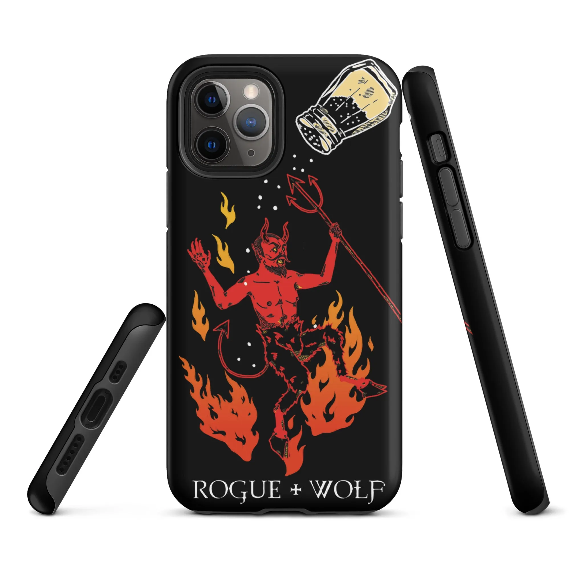 One Salty Devil Tough Phone Case for iPhone - Shockproof Anti-scratch Witchy Goth Cover Accessory