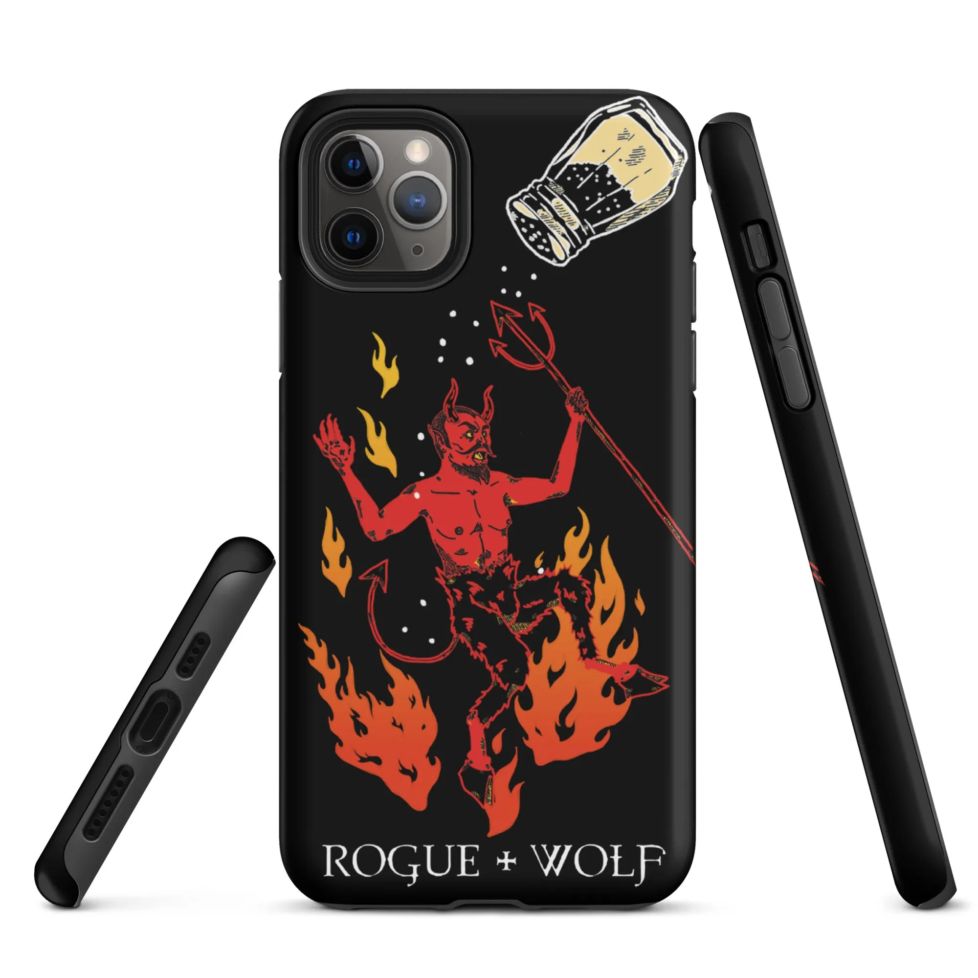 One Salty Devil Tough Phone Case for iPhone - Shockproof Anti-scratch Witchy Goth Cover Accessory