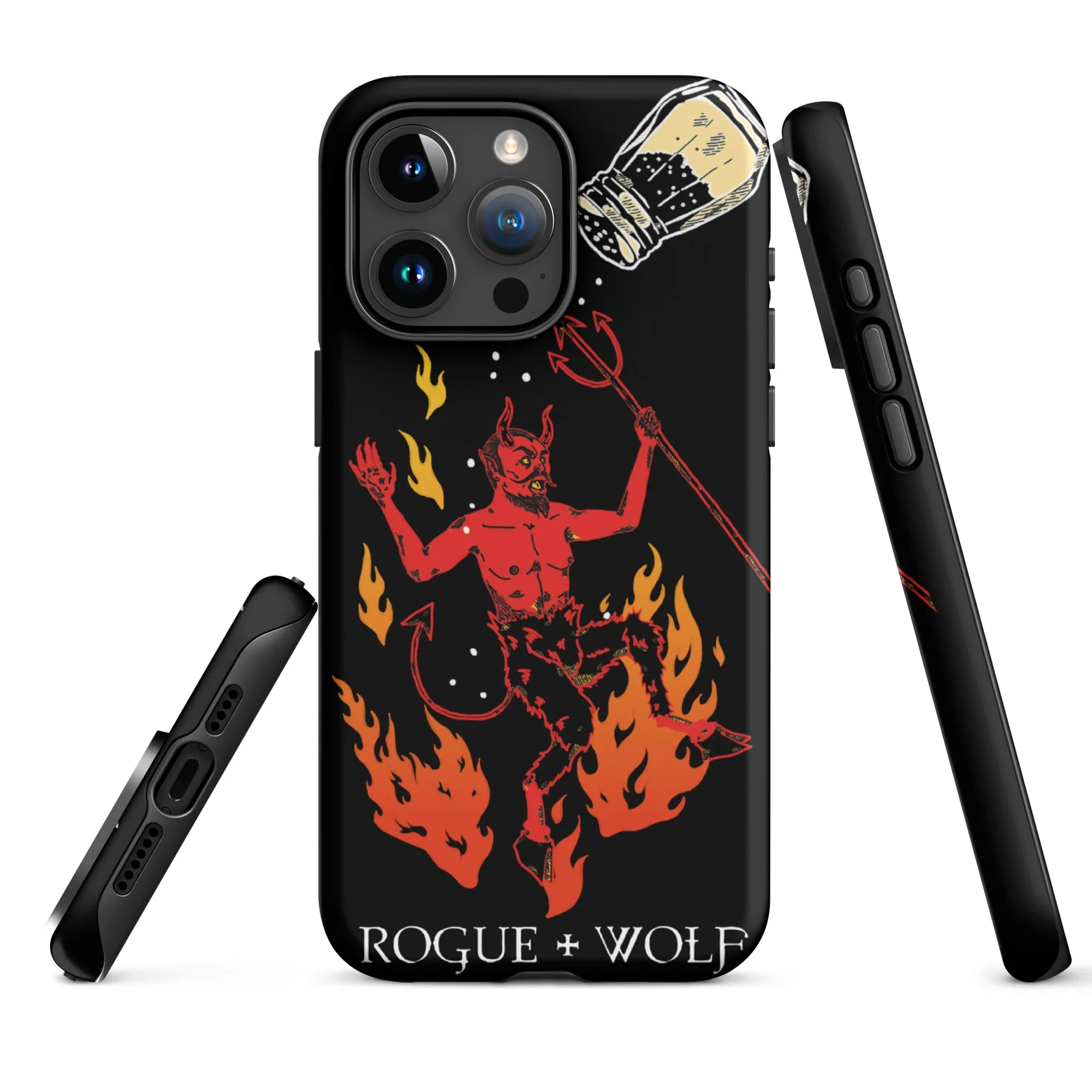 One Salty Devil Tough Phone Case for iPhone - Shockproof Anti-scratch Witchy Goth Cover Accessory