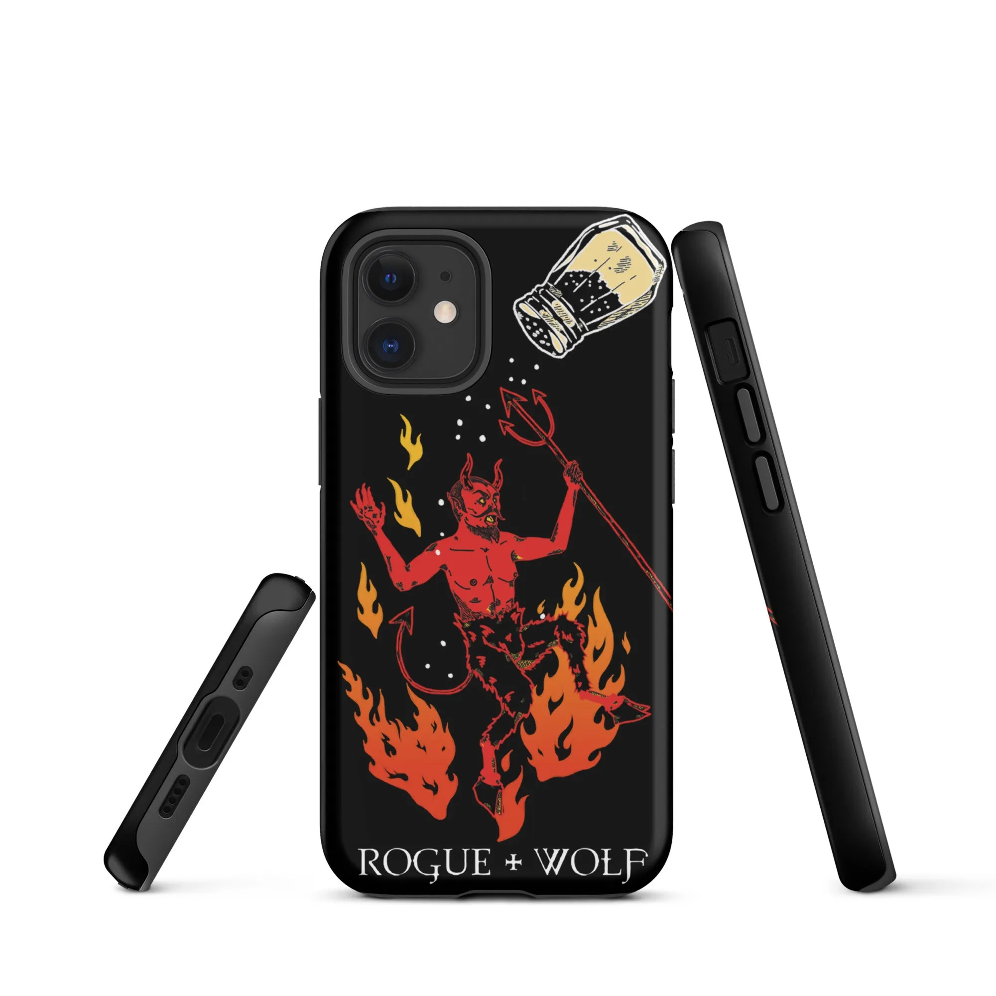 One Salty Devil Tough Phone Case for iPhone - Shockproof Anti-scratch Witchy Goth Cover Accessory