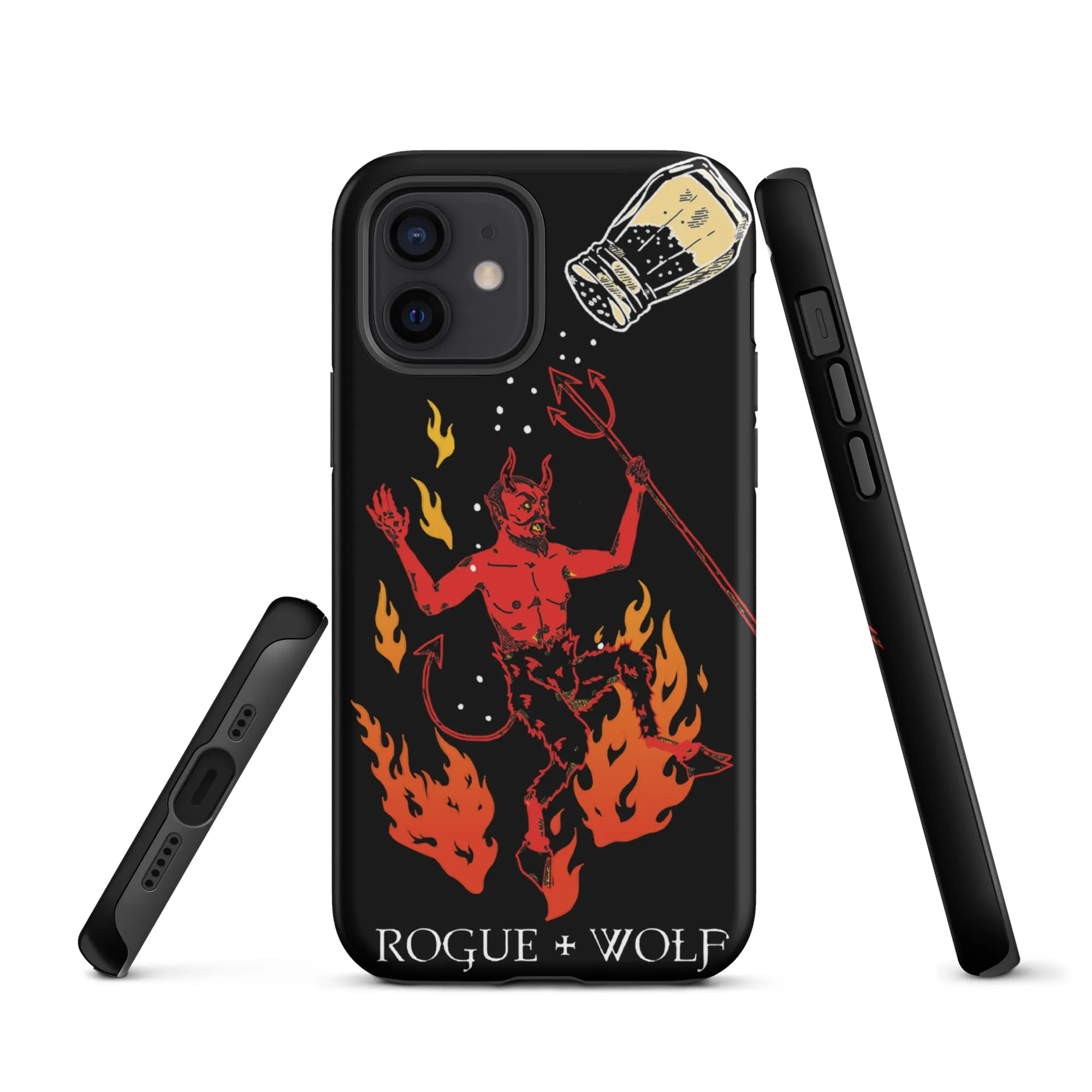 One Salty Devil Tough Phone Case for iPhone - Shockproof Anti-scratch Witchy Goth Cover Accessory