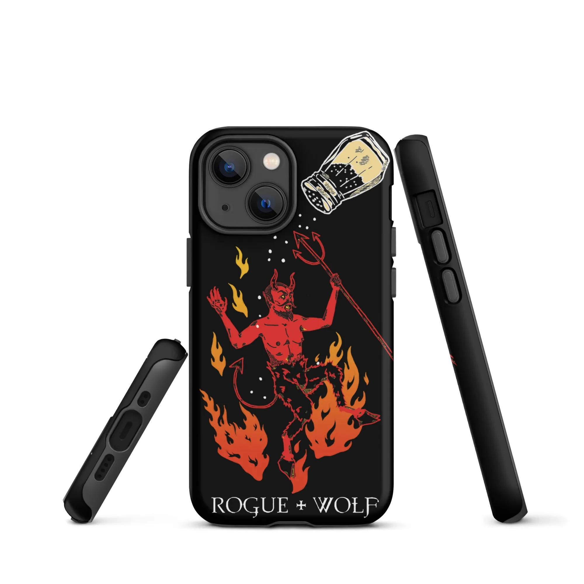 One Salty Devil Tough Phone Case for iPhone - Shockproof Anti-scratch Witchy Goth Cover Accessory