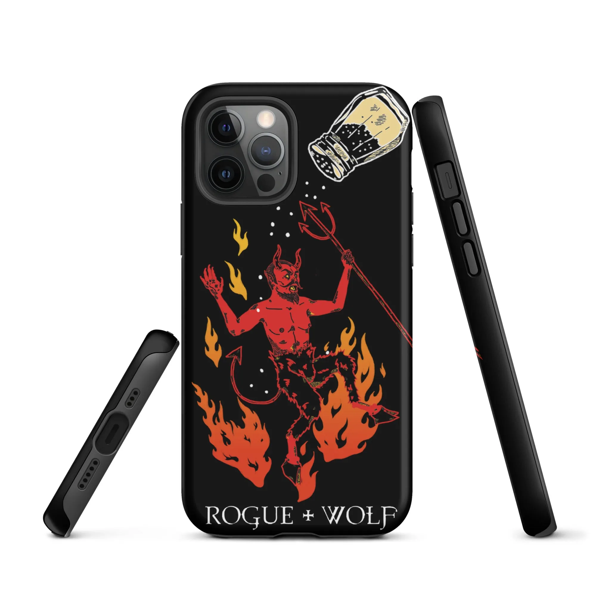 One Salty Devil Tough Phone Case for iPhone - Shockproof Anti-scratch Witchy Goth Cover Accessory