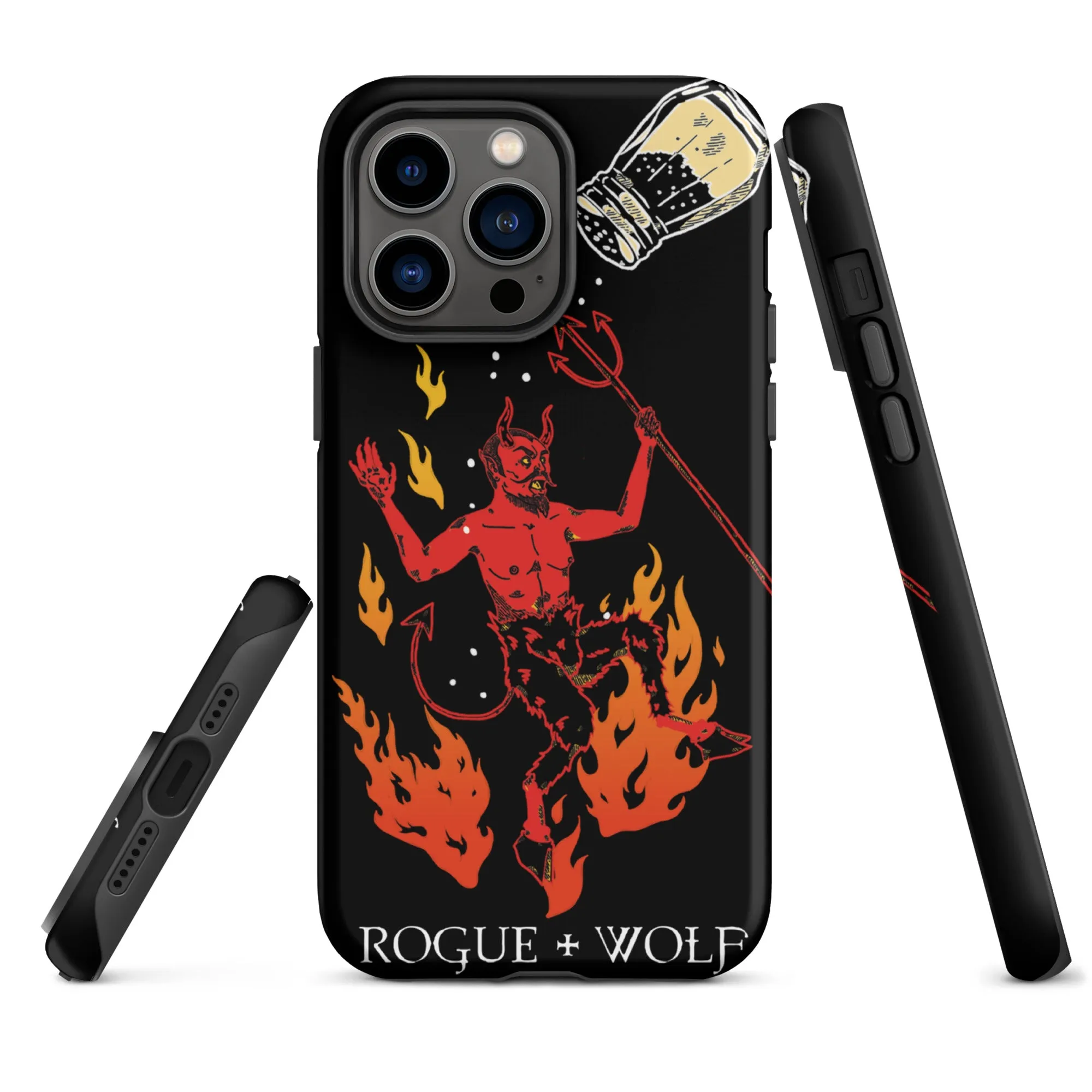 One Salty Devil Tough Phone Case for iPhone - Shockproof Anti-scratch Witchy Goth Cover Accessory