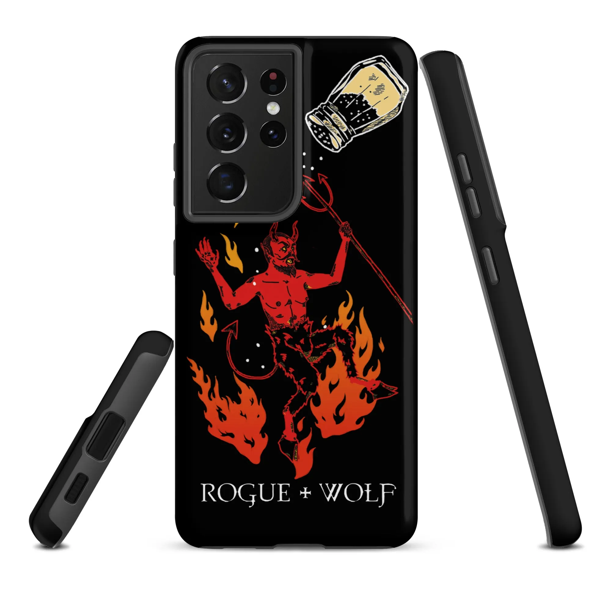 One Salty Devil Tough Phone Case for Samsung - Witchy Phone Accessories Goth Anti-Scratch Shockproof Cover