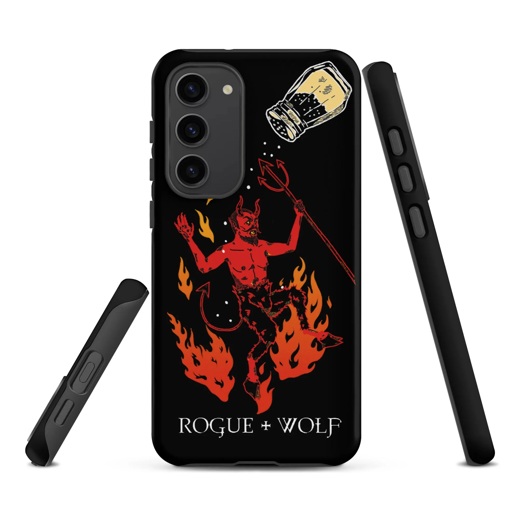 One Salty Devil Tough Phone Case for Samsung - Witchy Phone Accessories Goth Anti-Scratch Shockproof Cover