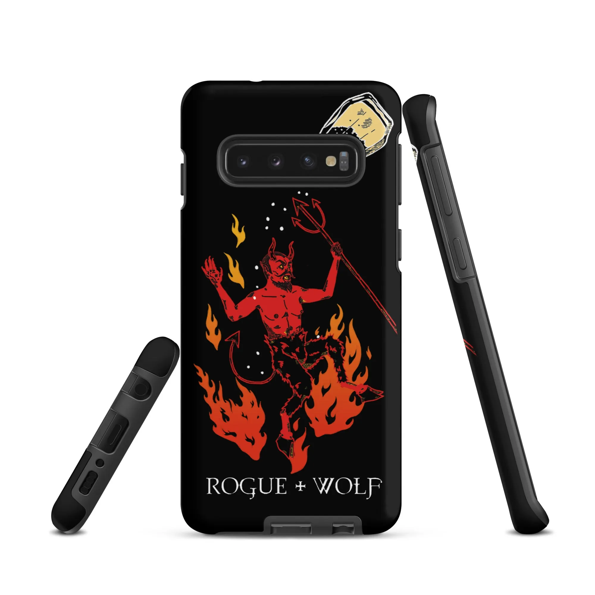 One Salty Devil Tough Phone Case for Samsung - Witchy Phone Accessories Goth Anti-Scratch Shockproof Cover