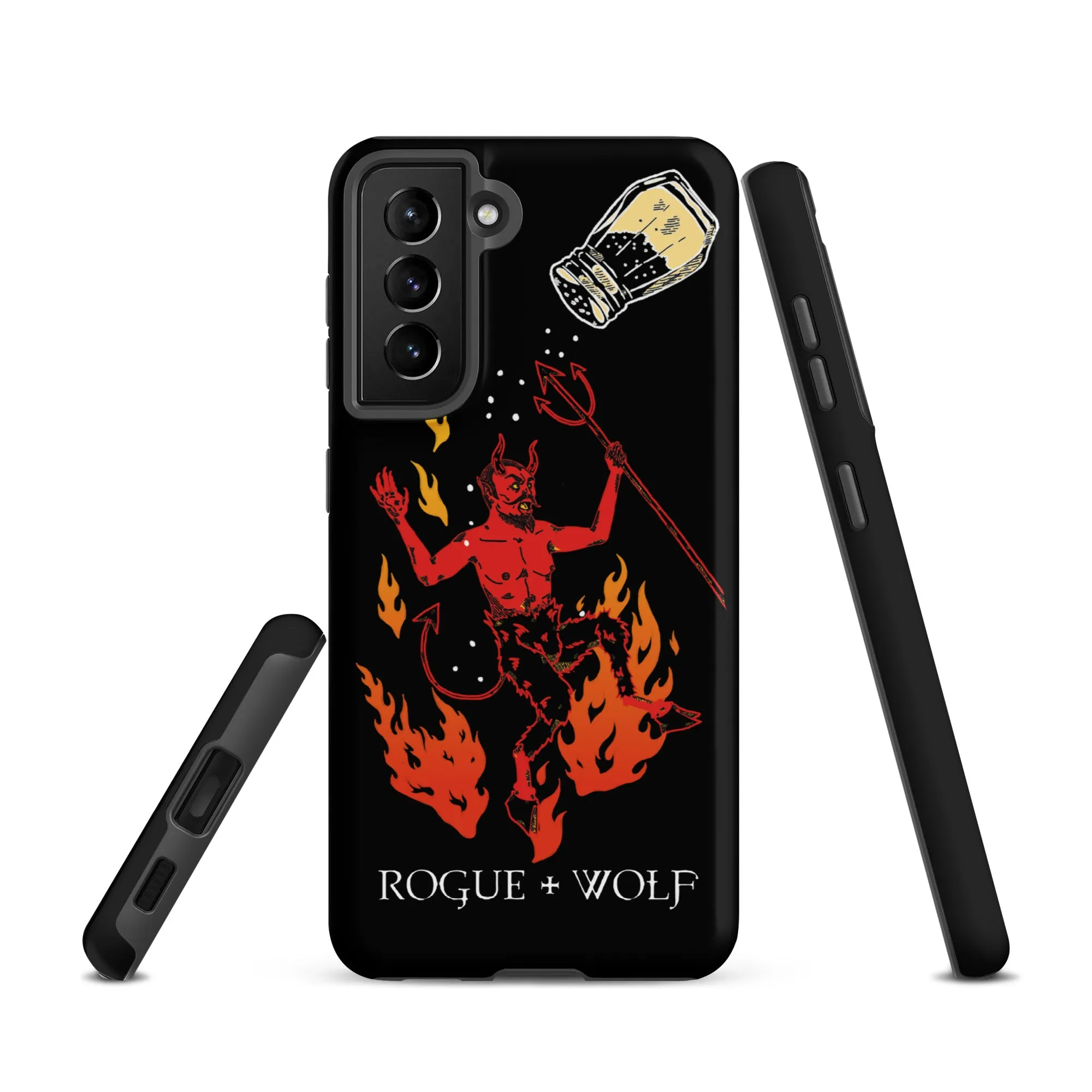 One Salty Devil Tough Phone Case for Samsung - Witchy Phone Accessories Goth Anti-Scratch Shockproof Cover