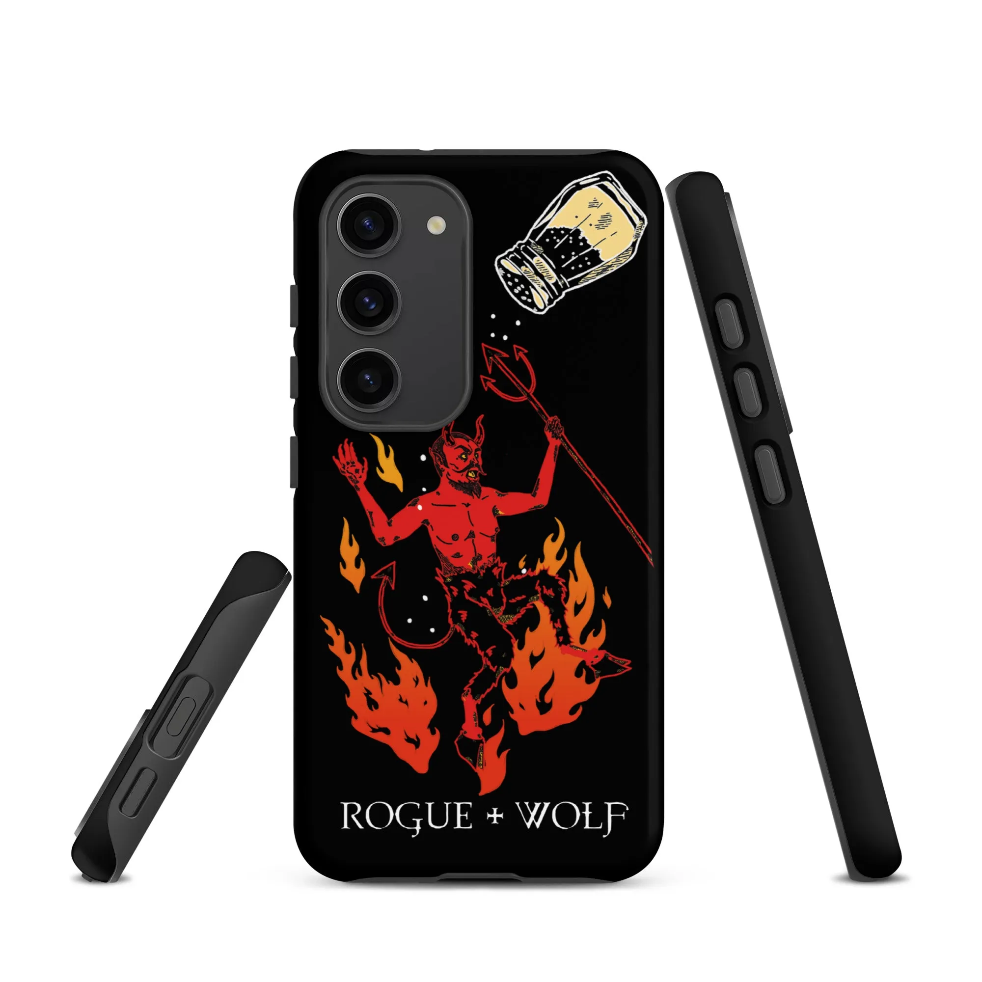 One Salty Devil Tough Phone Case for Samsung - Witchy Phone Accessories Goth Anti-Scratch Shockproof Cover