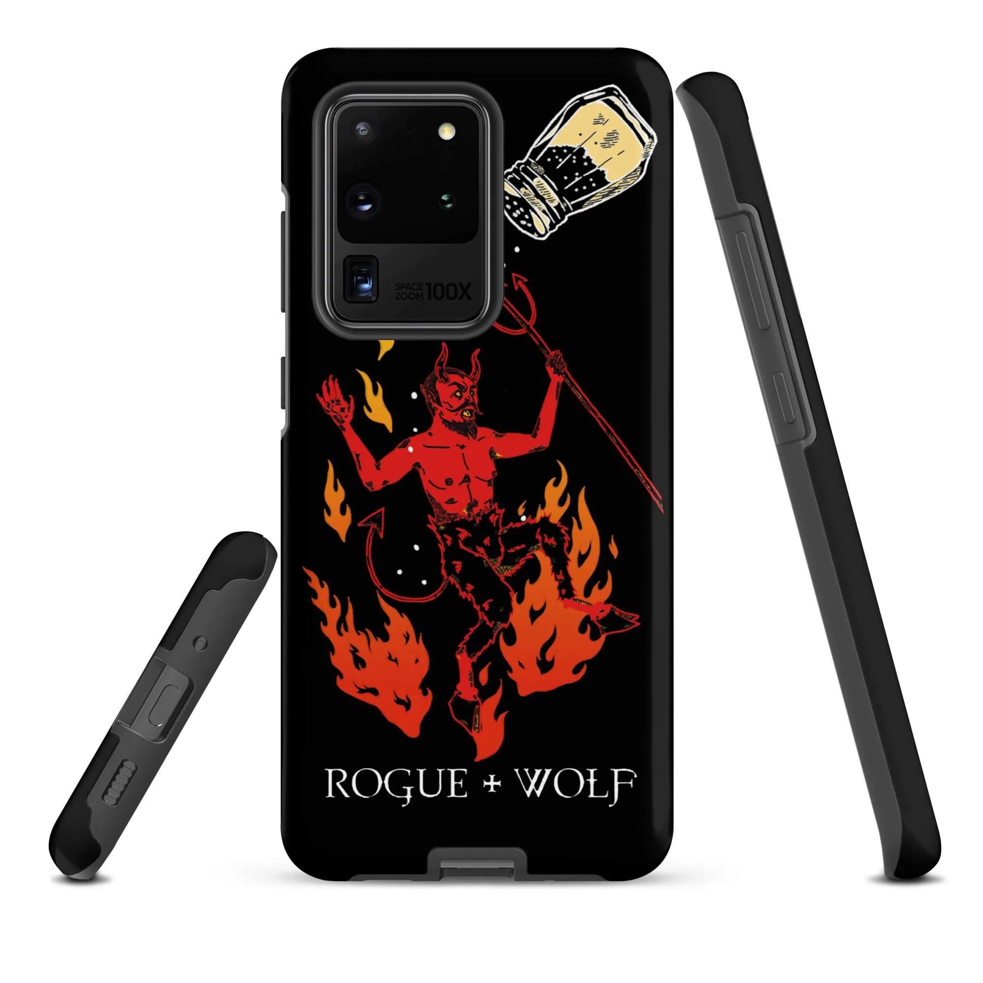 One Salty Devil Tough Phone Case for Samsung - Witchy Phone Accessories Goth Anti-Scratch Shockproof Cover