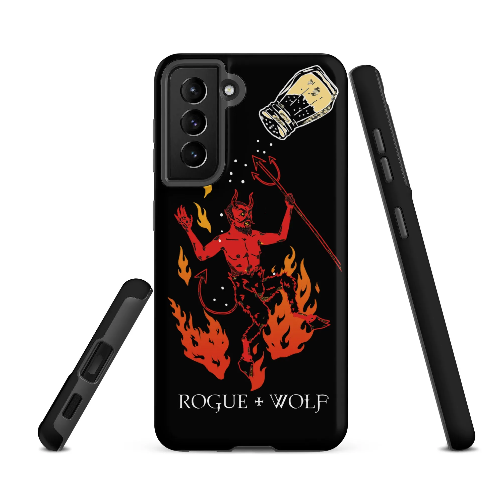 One Salty Devil Tough Phone Case for Samsung - Witchy Phone Accessories Goth Anti-Scratch Shockproof Cover