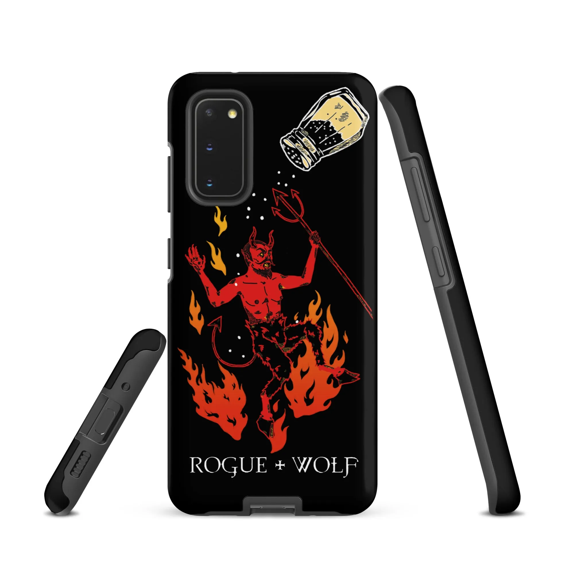 One Salty Devil Tough Phone Case for Samsung - Witchy Phone Accessories Goth Anti-Scratch Shockproof Cover