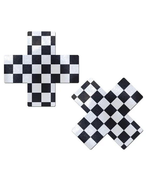 Pastease Checker Cross - Black/White O/S