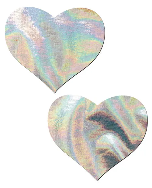 Pastease Hologram Heart - Silver O/S