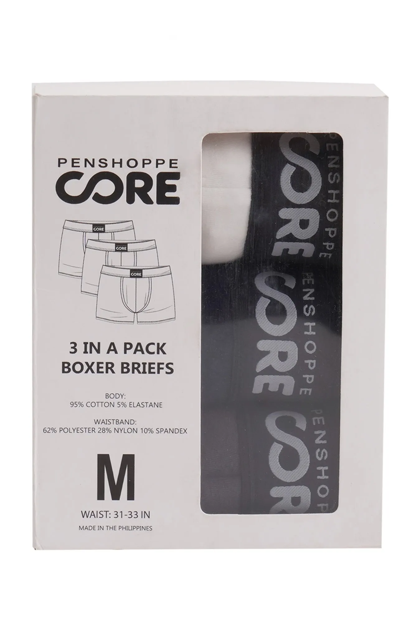 Penshoppe Core Men's 3 in 1 Bundle Boxer Briefs