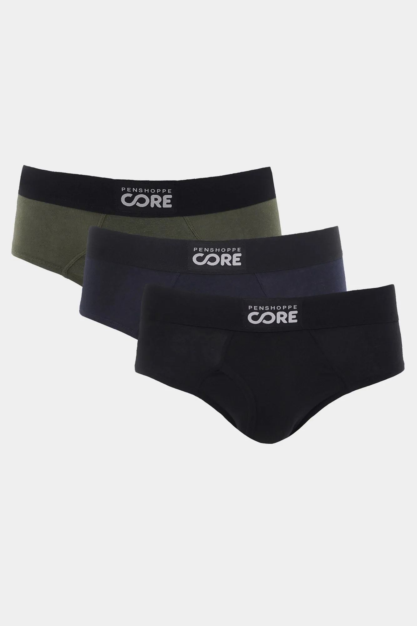 Penshoppe Core Men's 3 in 1 Bundle Classic Briefs