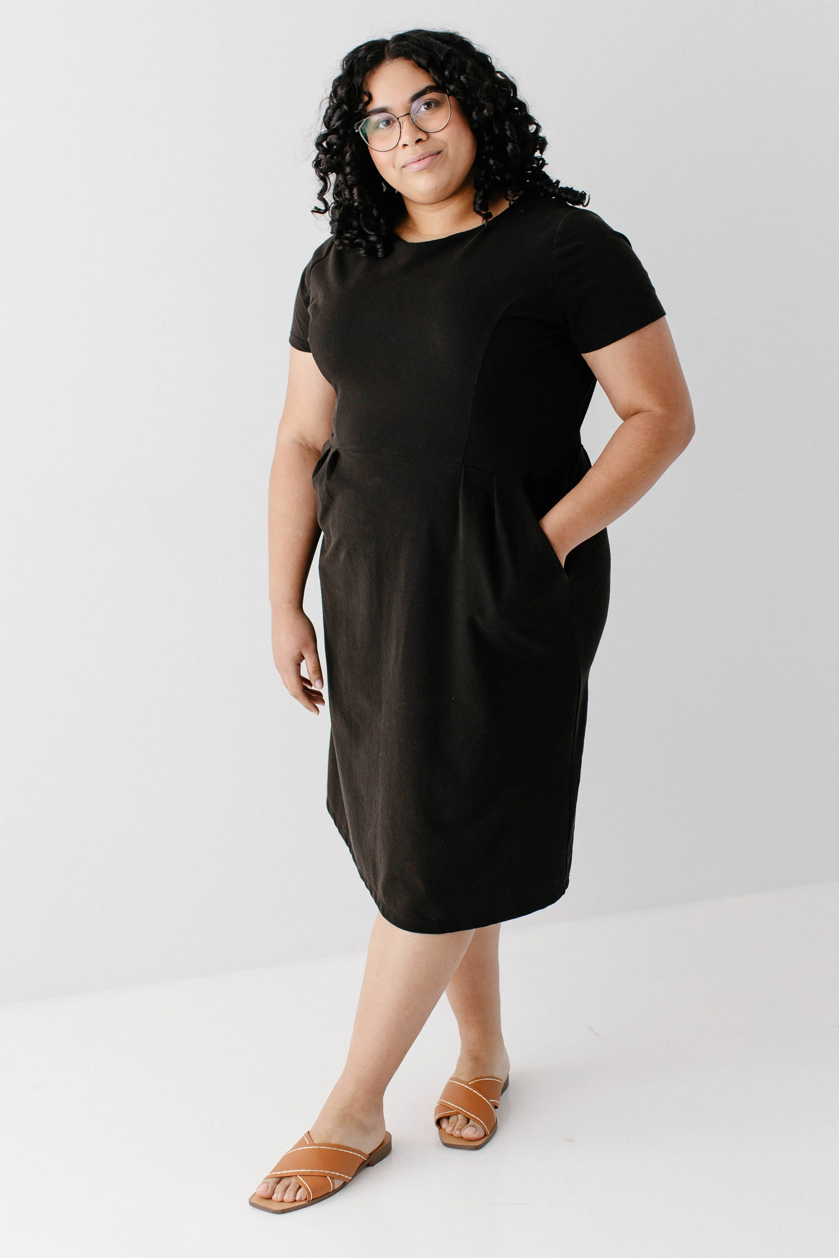 Plus 'Blake' Classic Knit Midi Dress FINAL SALE