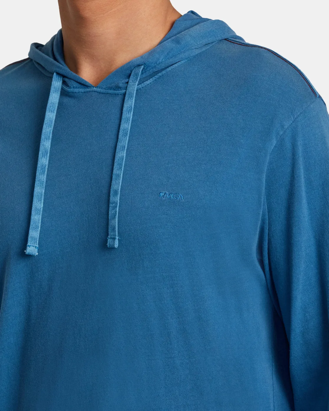 PTC Pigment Hooded Long Sleeve Tee - Deep Ocean