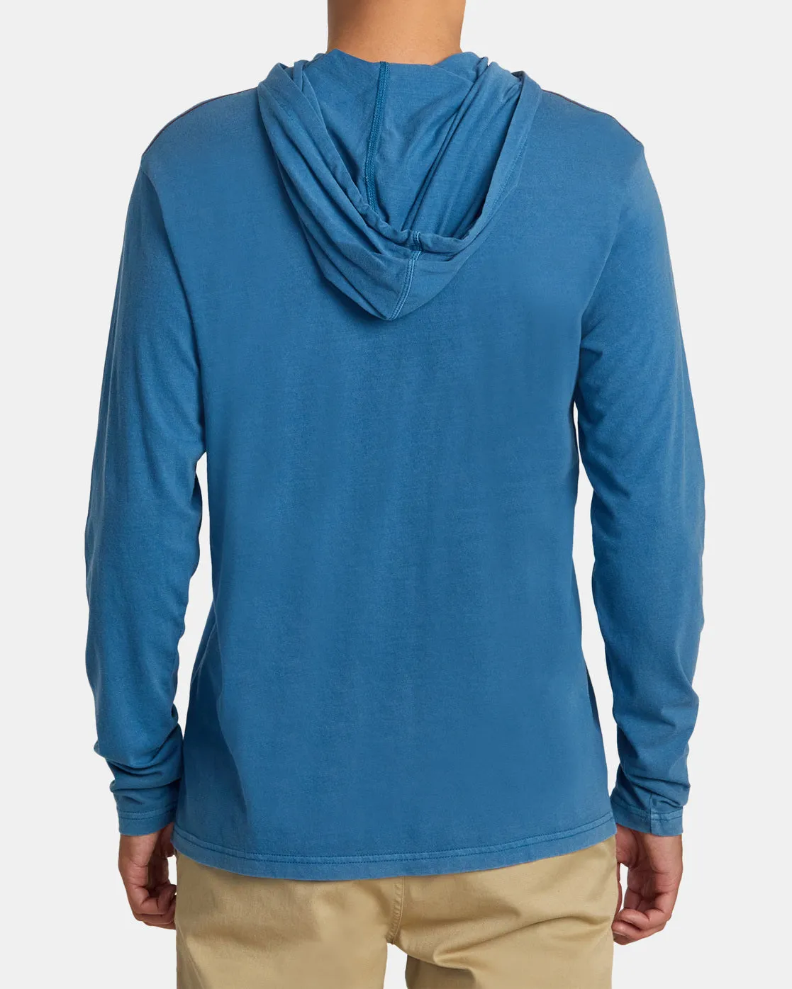 PTC Pigment Hooded Long Sleeve Tee - Deep Ocean